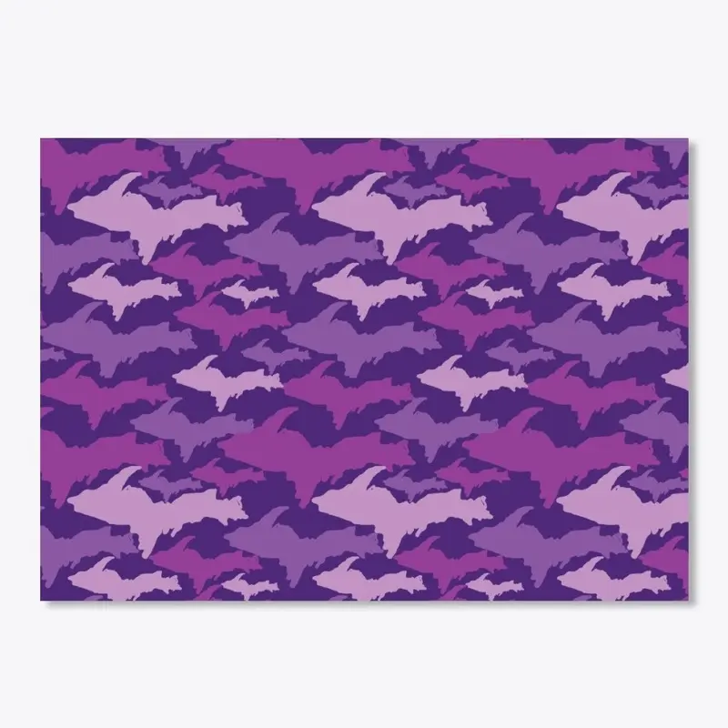 PURPLE Upper Peninsula Yooper Camouflage