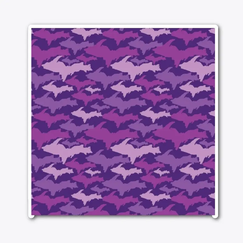 PURPLE Upper Peninsula Yooper Camouflage